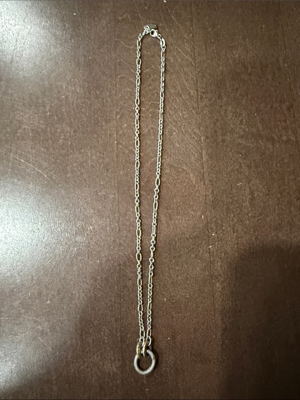James Avery Silver Double Ring Necklace - Silver